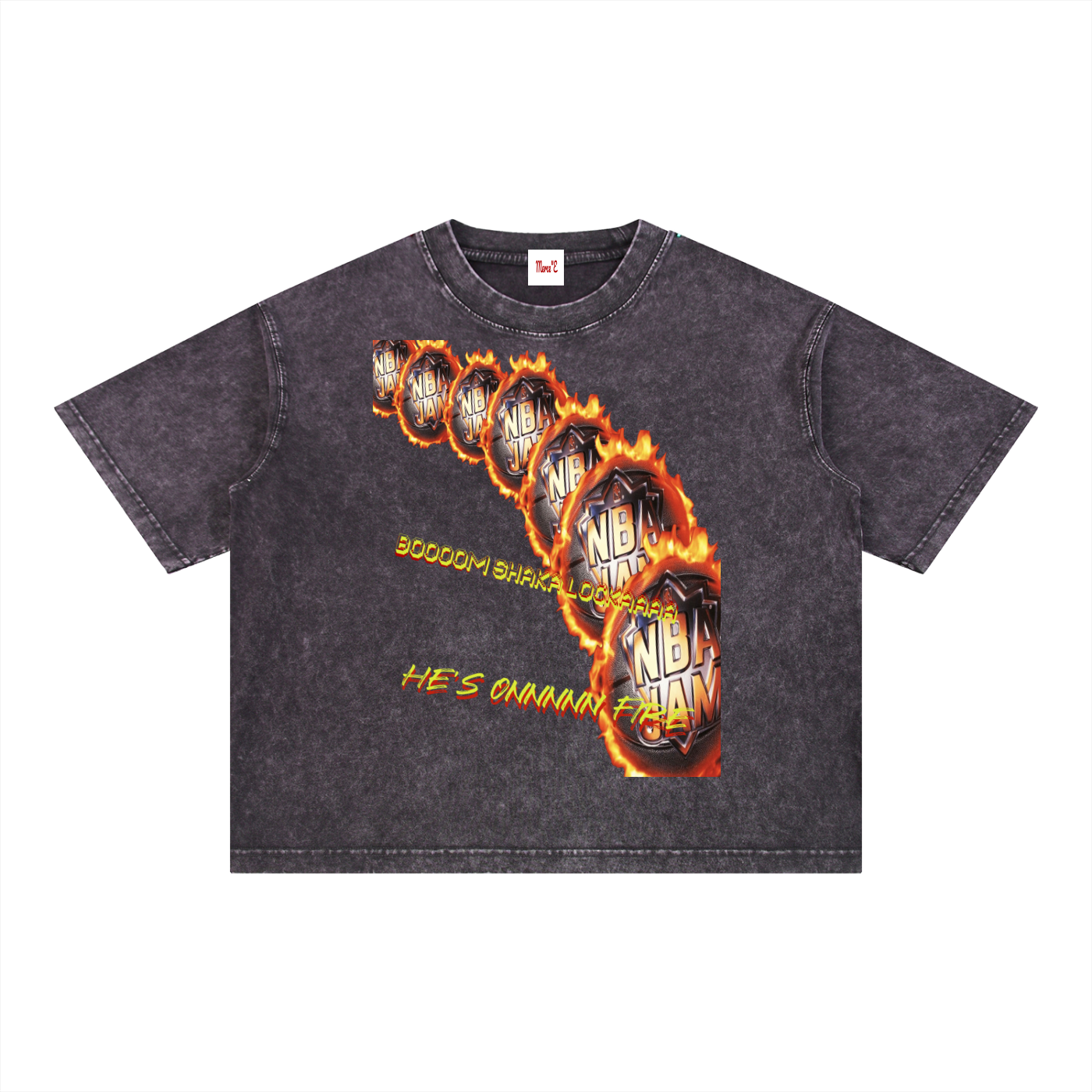 Mineral Wash Boxy Cotton T-Shirt