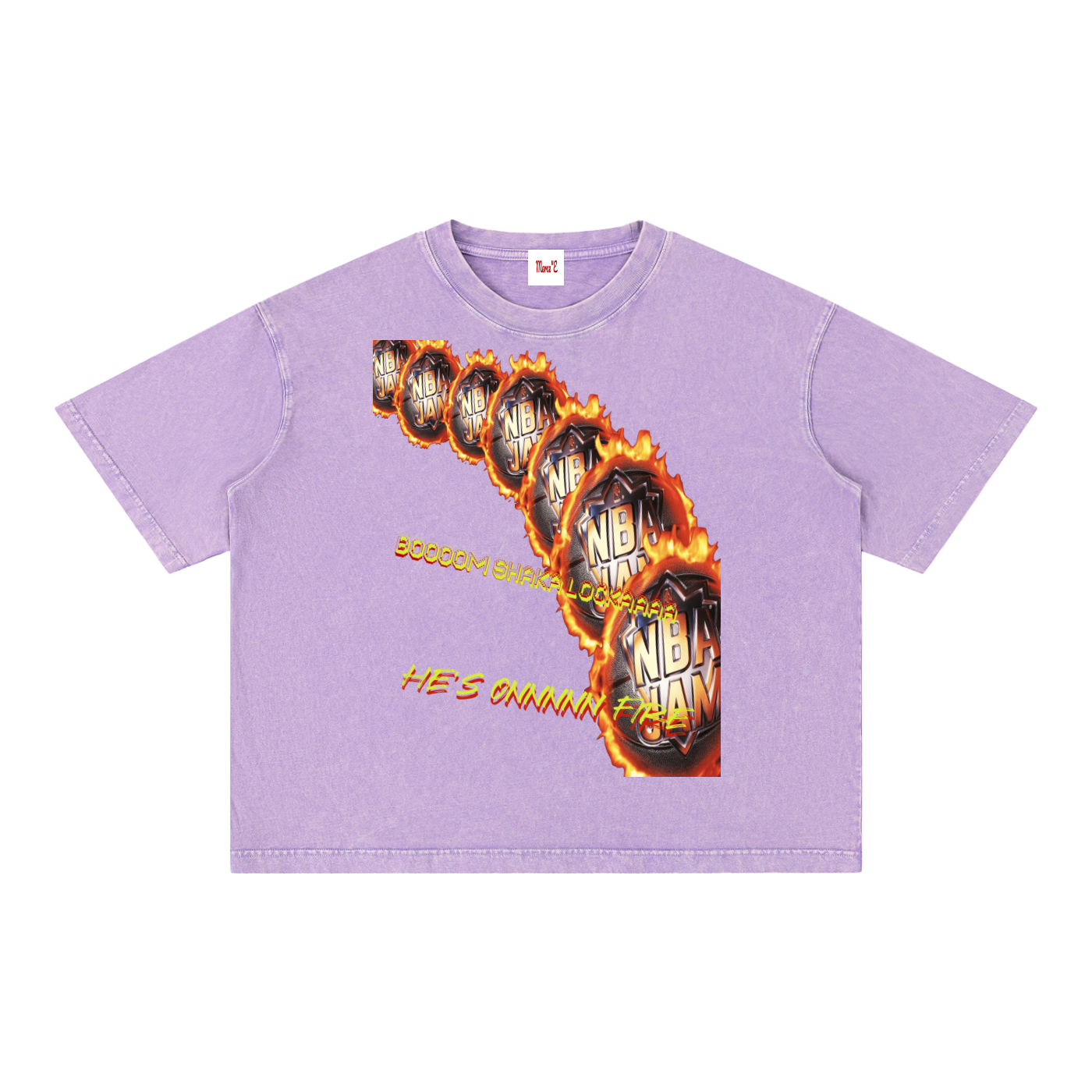 Mineral Wash Boxy Cotton T-Shirt