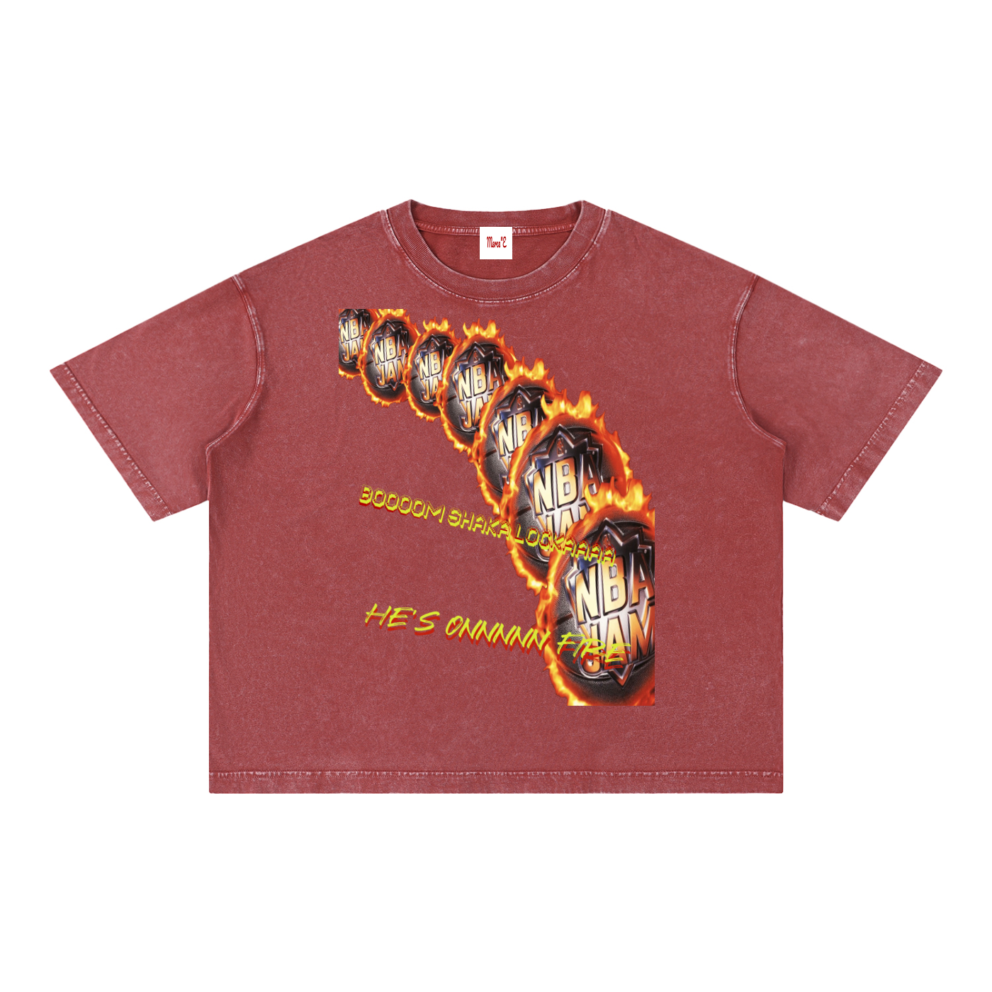Mineral Wash Boxy Cotton T-Shirt