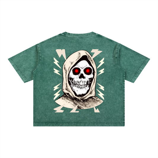 Mineral Wash Boxy Cotton T-Shirt
