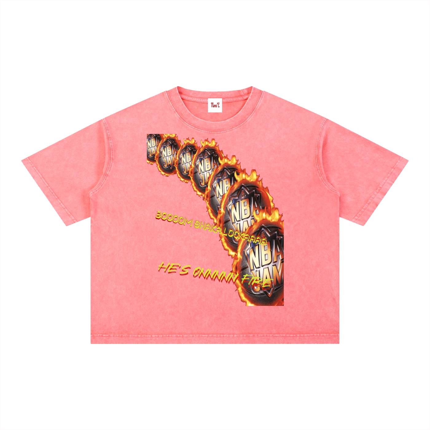 Mineral Wash Boxy Cotton T-Shirt