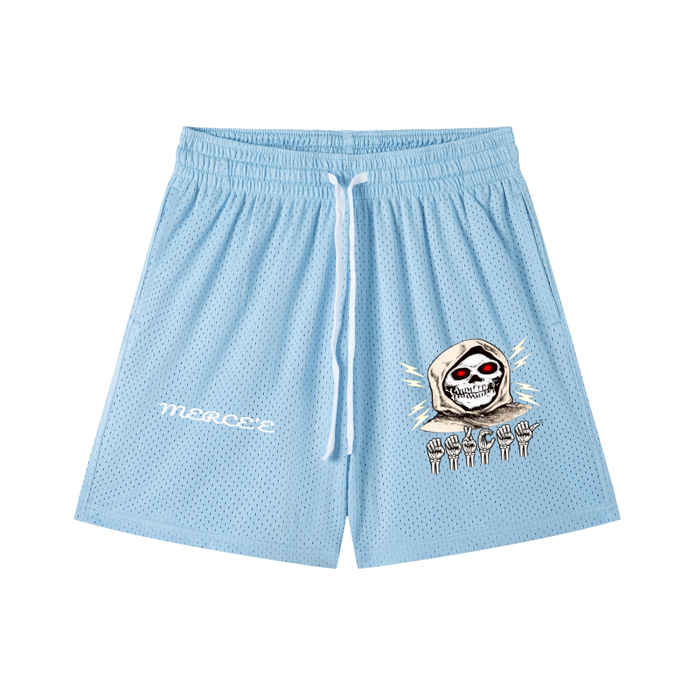 Mesh Drawstring Shorts