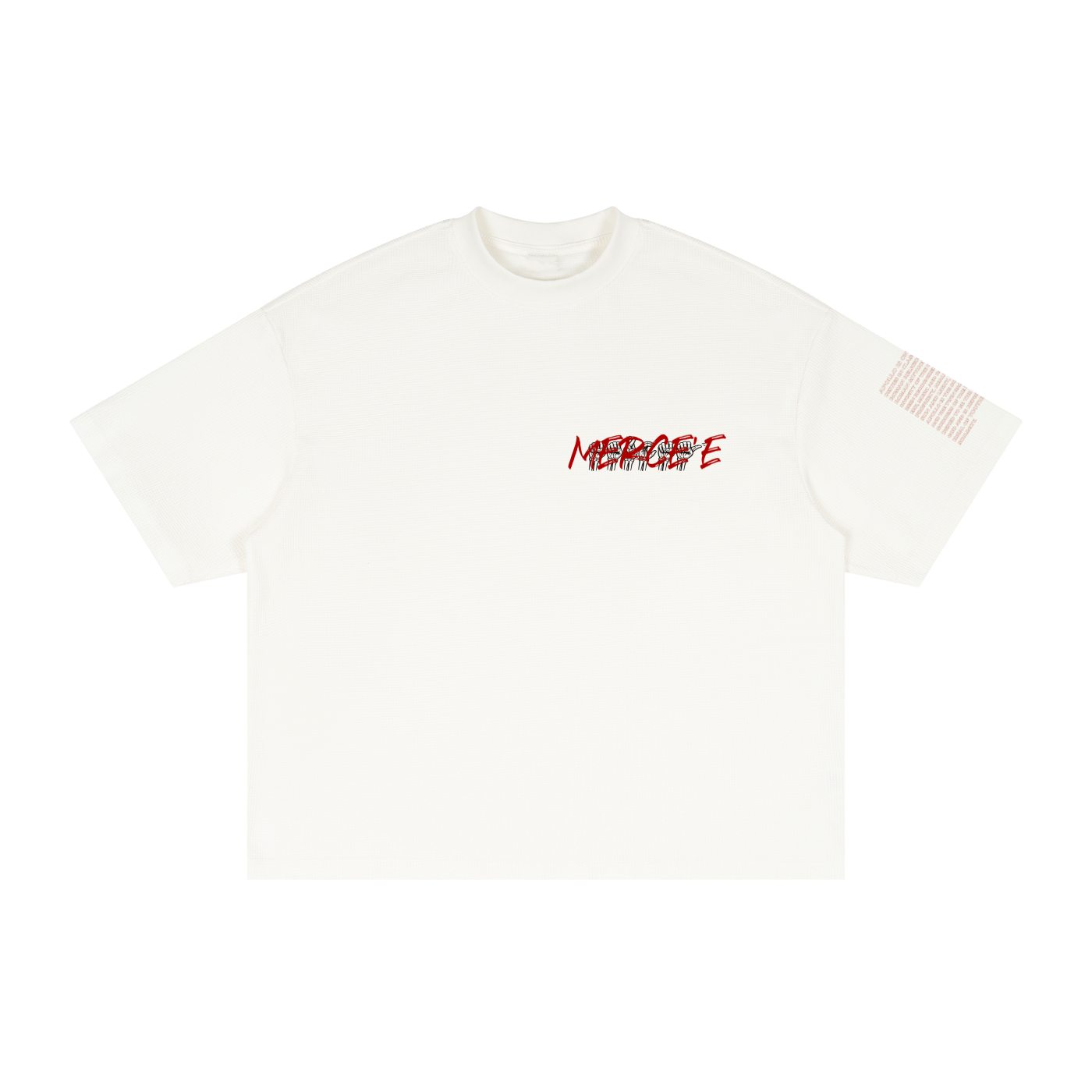Textured Waffle Washed Boxy T-Shirt