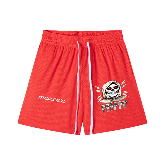 Mesh Drawstring Shorts