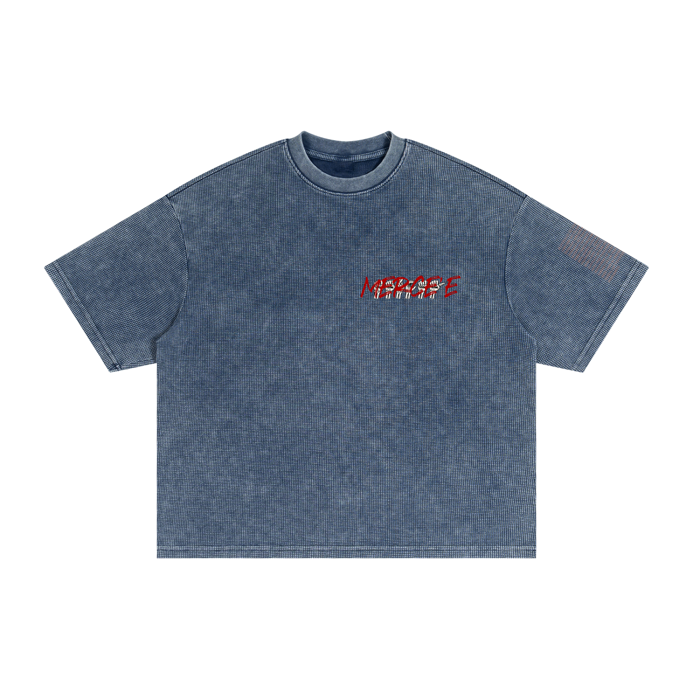Textured Waffle Washed Boxy T-Shirt