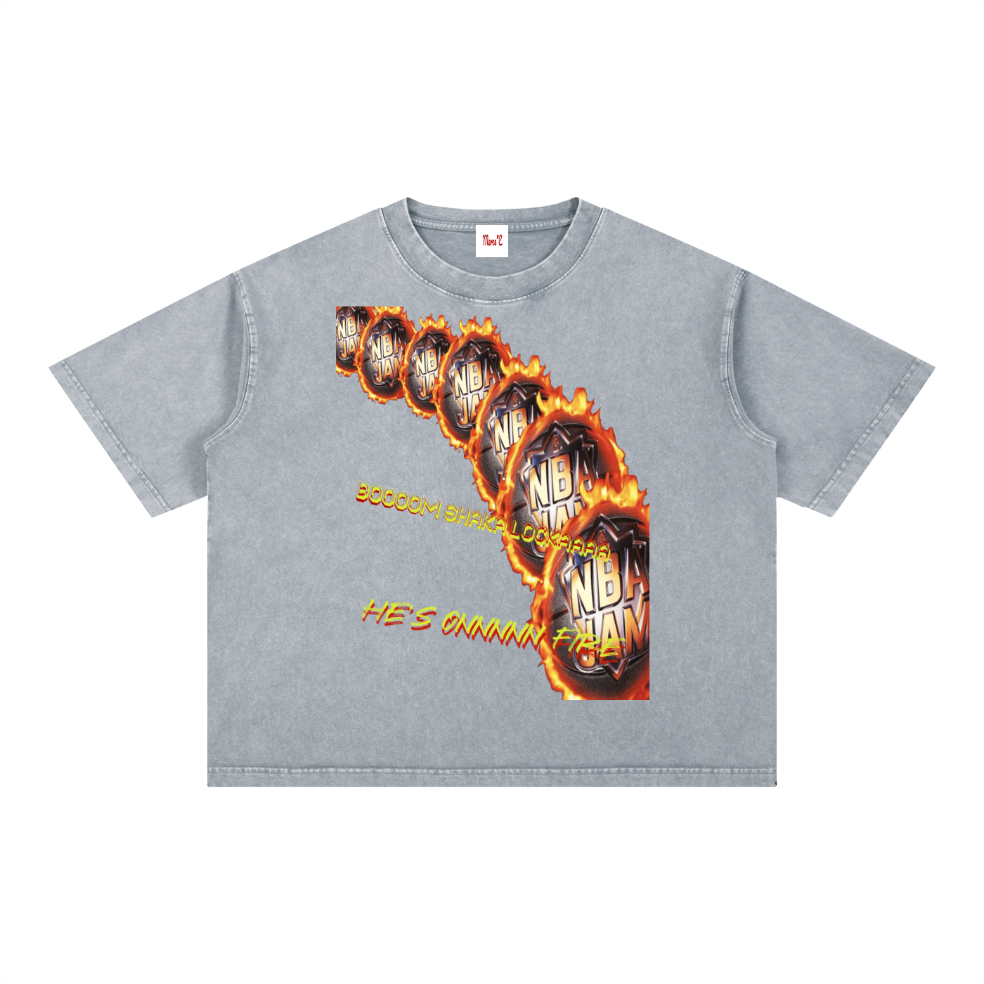 Mineral Wash Boxy Cotton T-Shirt