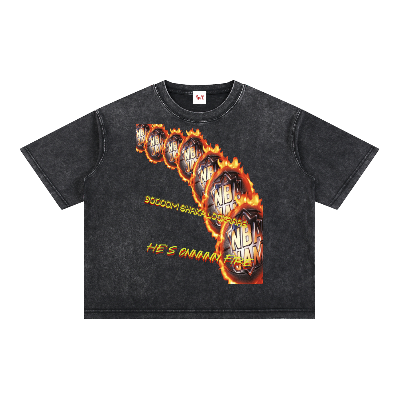 Mineral Wash Boxy Cotton T-Shirt