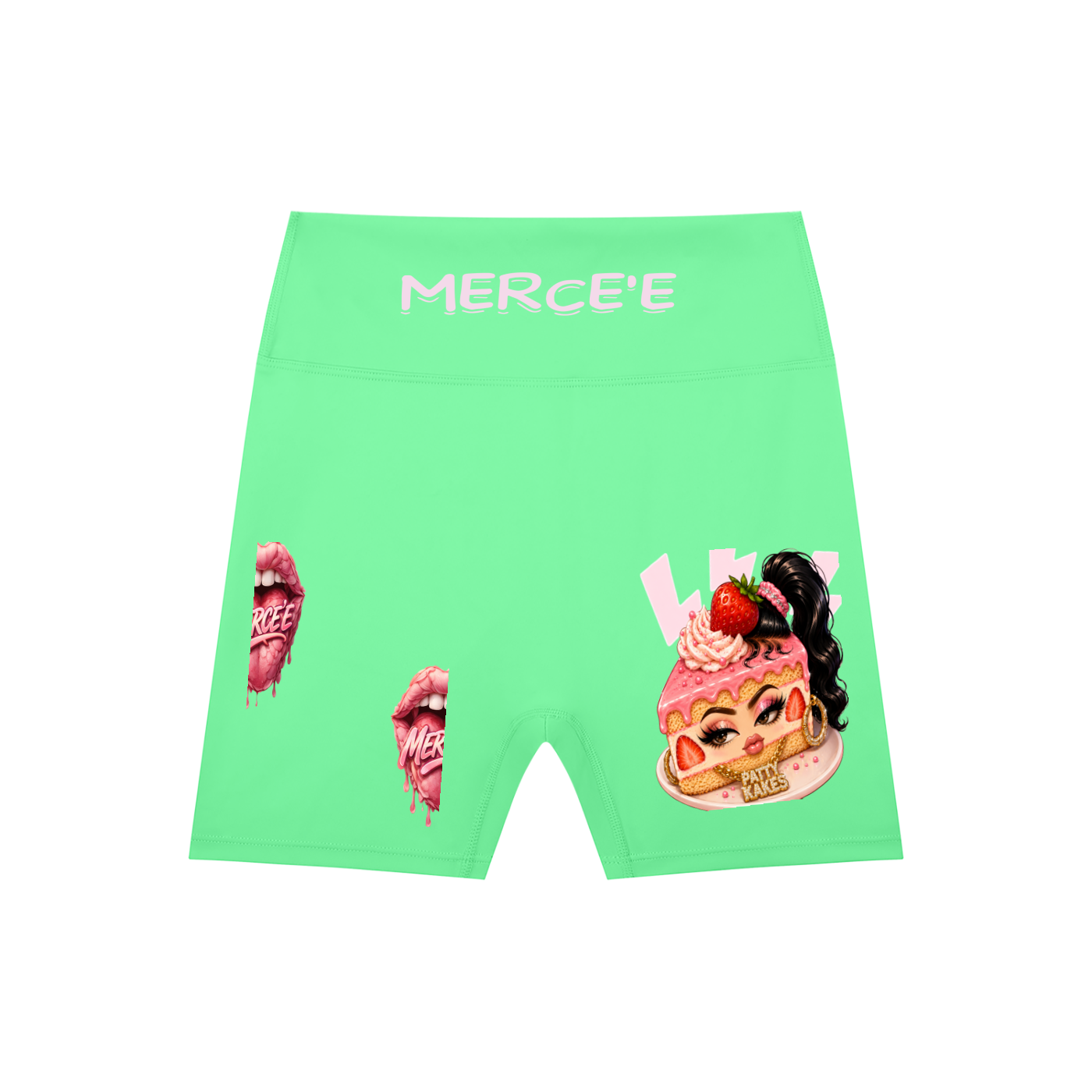 High-Waisted Blend Biker Shorts